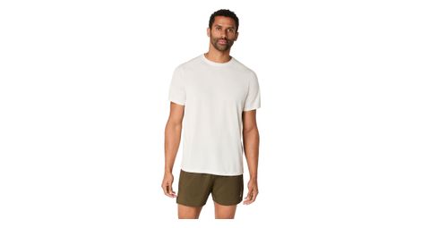 men s asics core run white short sleeve jersey