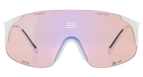 Lunettes Alba Optics Jumbo Blanc Vzum F-Lens Flamingo