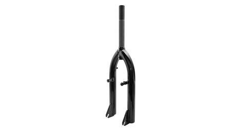 Fourche bmx acier noir pivot filete 1 21 1 interieur