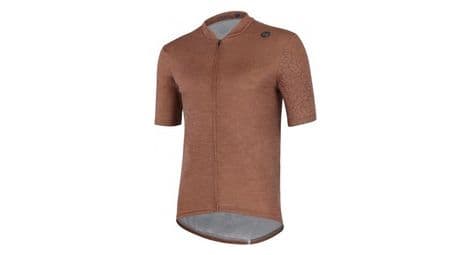 Maillot manches courtes gravel mb wear nature marron