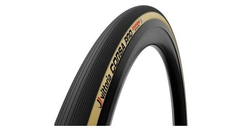 Vittoria corsa pro 700 mm tubeless ready road tyre soft graphene g2.0 + silica compound beige sidewalls