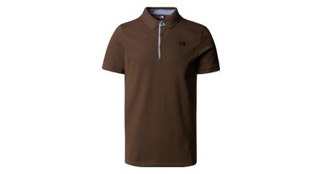 Polo the north face premium piquet marrón