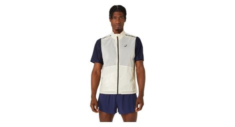 Veste Sans Manches Asics Metarun Packable Blanc Homme