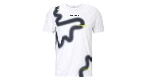 Camiseta de manga corta Scott RC Run blanco/negro para hombre