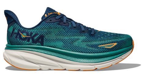 Chaussures running hoka clifton 9 bleu/orange homme