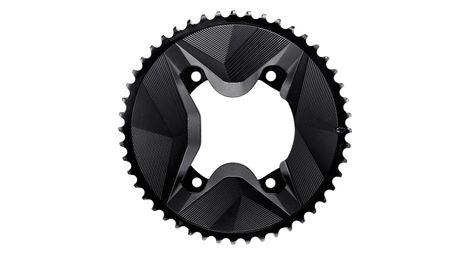 chainring alugear round aero asymmetrical shimano grx 11 12 speed black