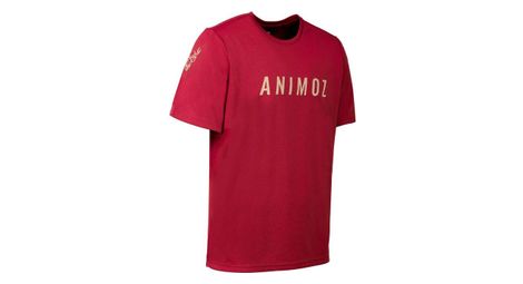 Maillot manches courtes animoz raw rouge homme
