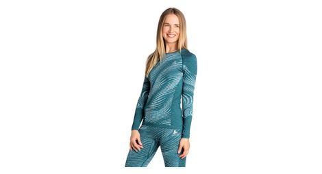 Maillot manches longues odlo blackcomb eco bleu