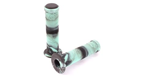 Poignees bmx 2tone noir vert menthe 130mm khebikes