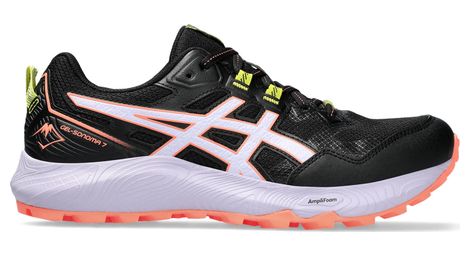 Asics gel sonoma 7 women's trail running shoes black pink 39.1/2