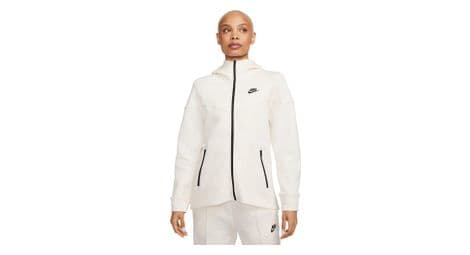 Nike sportswear tech fleece windrunner hoodie weiß damen