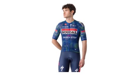 Maillot Manches Courtes Castelli Climber's A/C Soudal Quickstep Bleu Homme