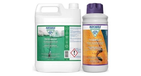 Lessive tech wash 5l et imperméabilisant tx.direct 1l