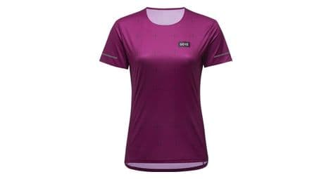 Maillot de manga corta gore wear context daily para mujer morado