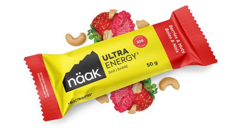 Näak ultra energy barrita de frutas del bosque y nueces 50g