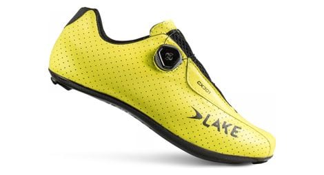 Zapatillas de carretera amarillas neón lake cx301