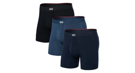 Saxx vibe xtra super blue/black boxer 3-pack