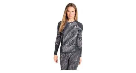 Maillot manches longues odlo blackcomb eco noir gris
