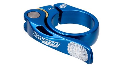 Reverse collier de selle long life diamètre 34.9 mm bleu