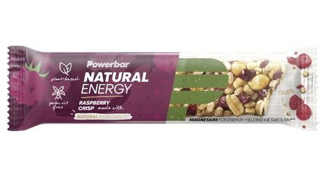 Powerbar bar cereali di energia naturale 40 gr croccante al lampone