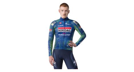 Maillot Manches Longues Castelli Mid Weight 2 Soudal Quickstep Bleu Homme