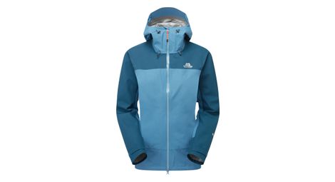 Chaqueta impermeable para mujer mountain equipment saltoro azul