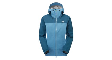 Chaqueta impermeable para mujer mountain equipment saltoro azul