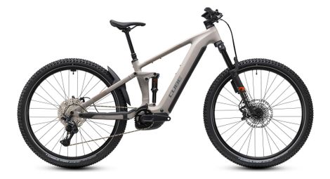 Mountain bike elettrica a sospensione completa Cube Stereo Hybrid One44 SLX 800 Shimano 12V 800 Wh Bosch 120 Nm 27,5'' Grigio Oat 2027