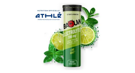 baouw lime mint electrolyte drink 10 tablets