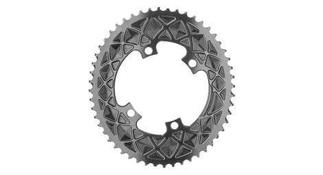 Absoluteblack premium oval road 110x4 bcd chainring for shimano dura-ace / ultegra /105 cranks 10-11s grey