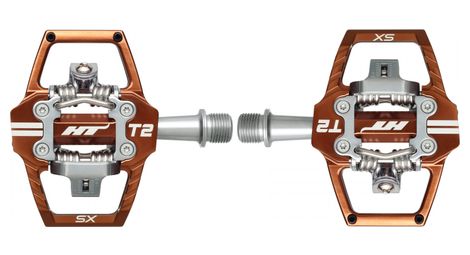 Paire de Pédales Automatiques HT Components T2-SX Bronze