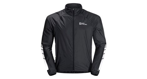 Veste coupe-vent jack wolfskin morobbia wind noir homme
