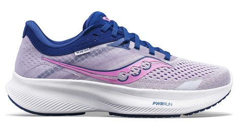 Chaussures de running femme saucony ride 16 rose bleu