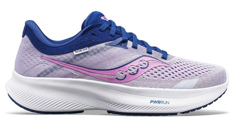 Saucony ride 16 women's running shoes pink blue