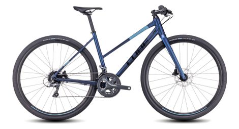 Cube nulane trapeze fitness bike shimano claris 8s 700 mm velvet blue 2023 50 cm / 164-172 cm