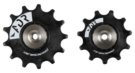 Paire de Galets Ceramicspeed Alpha pour Shimano RX825/RX820 Noir