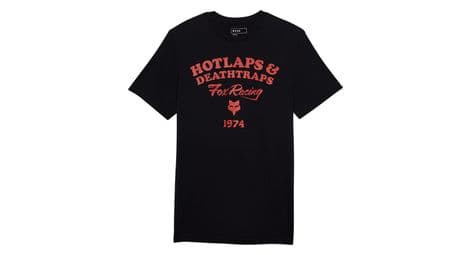 fox hotlaps kurzarm t shirt schwarz