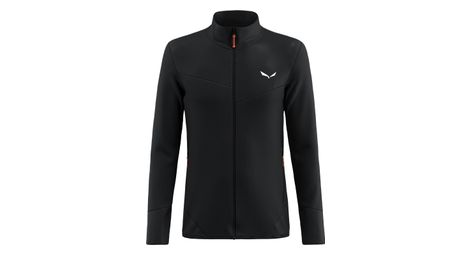 Salewa Puez Waffle Hybrid Fleecejacke Schwarz