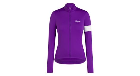 Maillot manches longues rapha core thermal violet femme