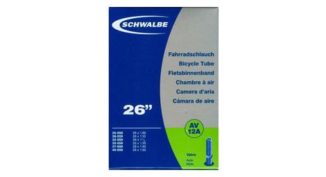 Camera d'aria schwalbe av12 26x da 1.1/4 a 1.75 schrader