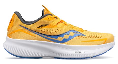 Chaussures running saucony ride 15 jaune bleu femme