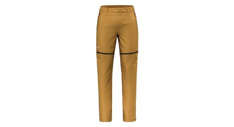 Salewa puez talveno pantalón softshell 2 en 1 marrón m