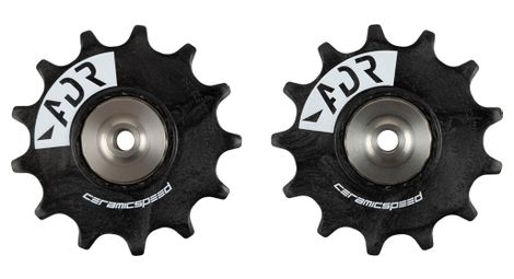 Paire de Galets Ceramicspeed Alpha pour Shimano M9100 Noir