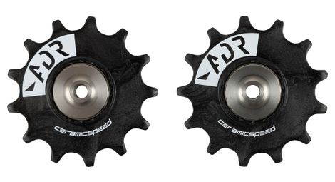 pair of ceramicspeed alpha bearings for shimano m9100 black