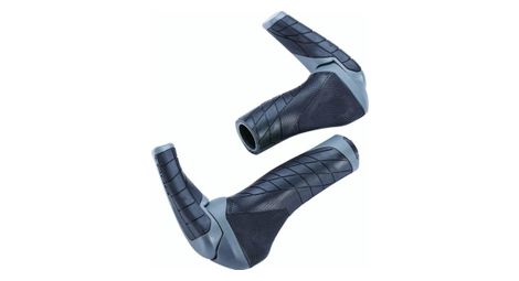 Bbb ergotechset grips 133 - 92mm + hanger inserts 85mm black grey