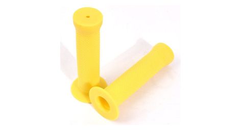 Poignees BMX diamond avec bride jaune 130mm KHEbikes