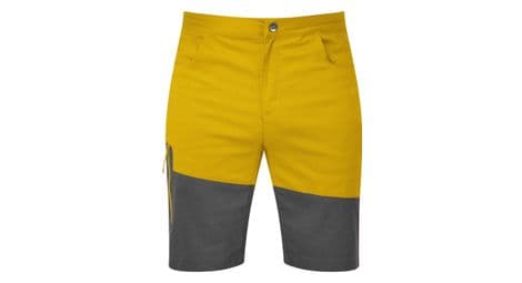 Mountain equipment pantalones cortos de escalada anvil amarillos/gris