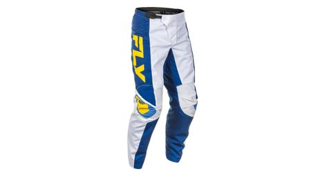 Pantalón fly racing f-16 azul/blanco/amarillo