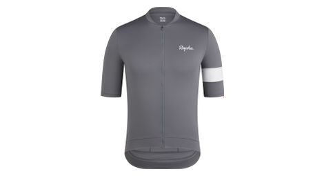Rapha Core Kurzarm Trikot Grau/Weiß Mann