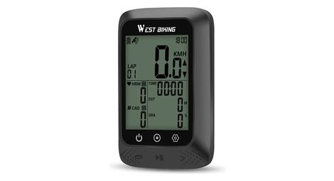 Compteur de vélo GPS pour VTT et route vitesse numérique sans fil